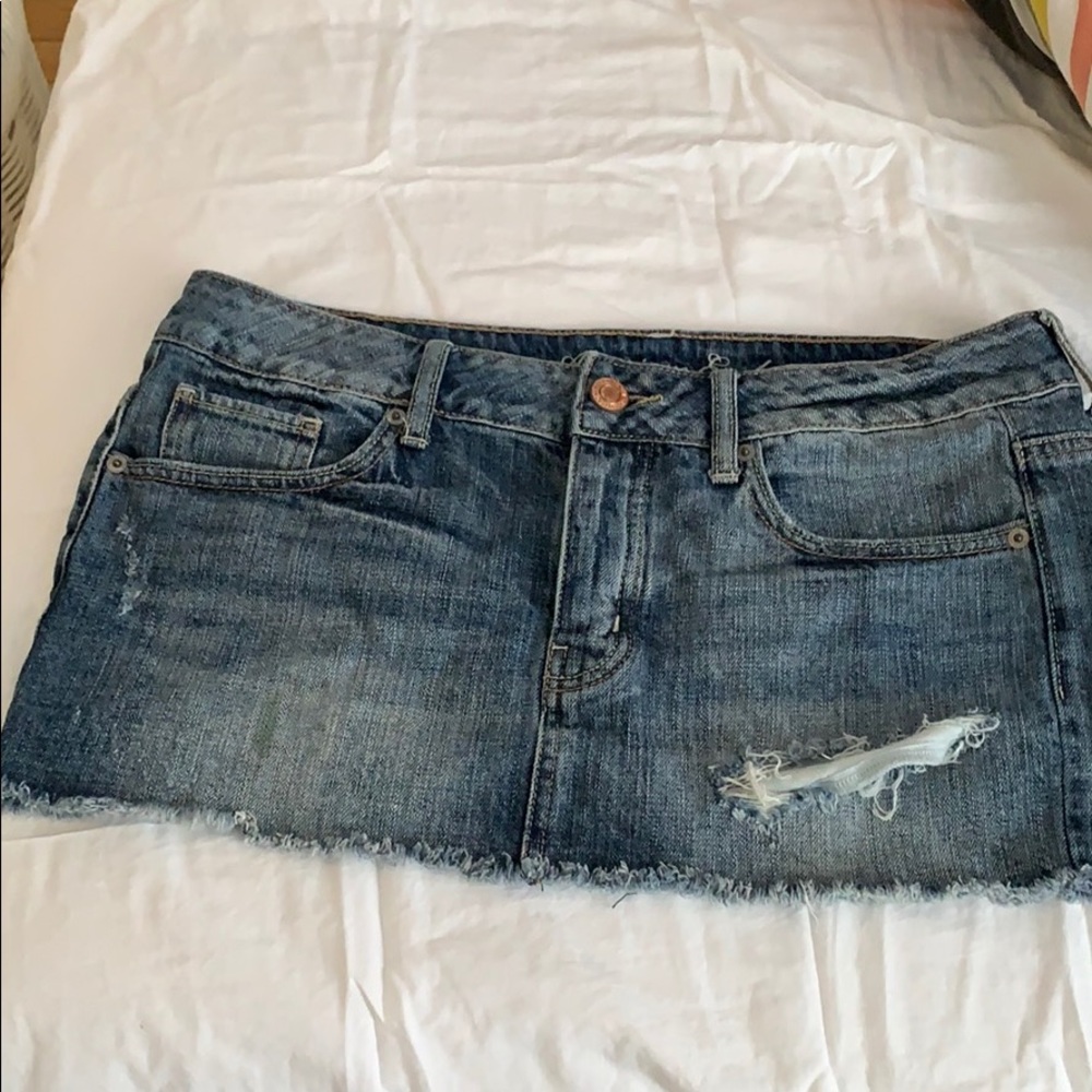 Jean denim skirt mini